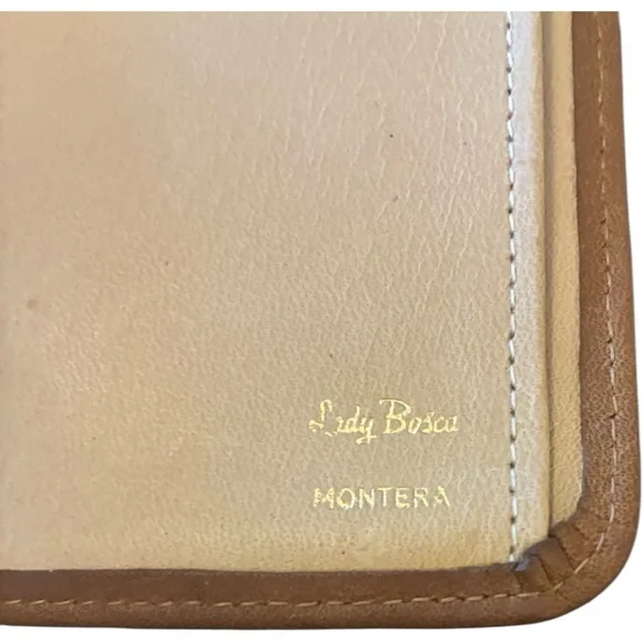Vintage Lady Bosca Tan Leather Wallet - Picture 5 of 5